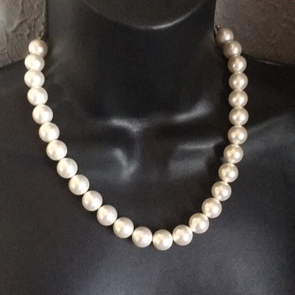 Vintage Swarovski Pearls Sterling necklace. S20”. - Picture 2 of 8